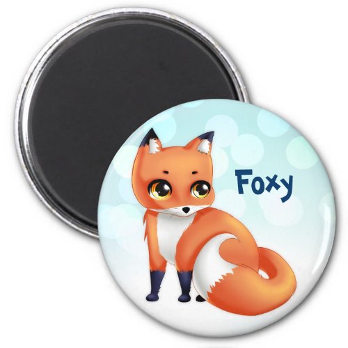 Cute Kawaii cartoon fox Magnet