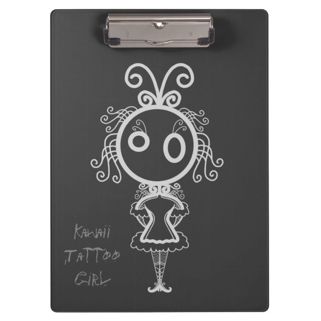 Cute Kawaii Cartoon Girl Clipboard