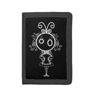Cute Kawaii Cartoon Girl Trifold Wallet