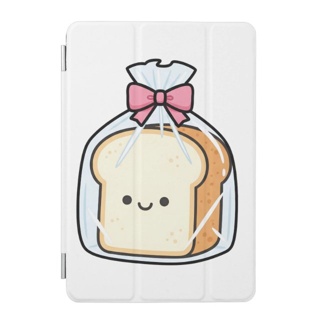 Cute Kawaii Cartoon Illustration of Sliced Bread  iPad Mini Cover (Front)