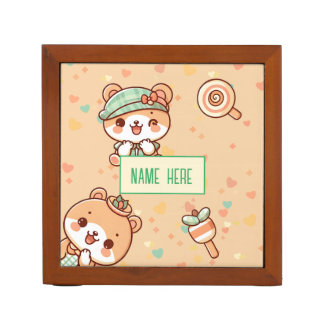 cute kawaii cartoons desk organizer