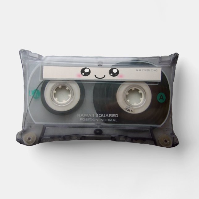 Cute Kawaii Cassette Tape cushion / pillow (Front)