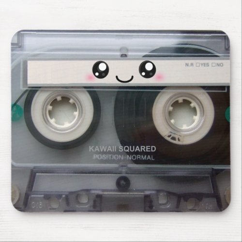 Cute Kawaii Cassette Tape Mouse Pad
