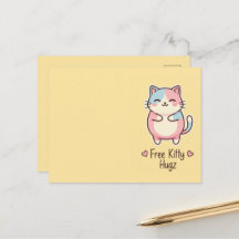 Cute Kawaii Cat Free Pup Hugz Pastel