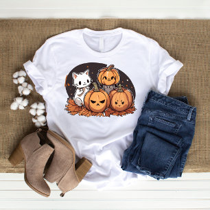 Cute Kawaii Cat Halloween Design T-Shirt