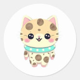 Artsy Cat - Kawaii Kitty Artist Sticker – KiraKiraDoodles