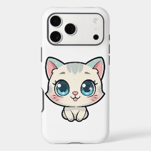 Cute Kawaii Cat iPhone 17 Pro Max Tough Case