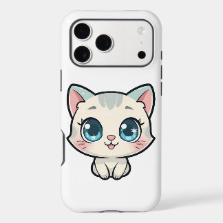 Cute Kawaii Cat iPhone 17 Pro Max Tough Case