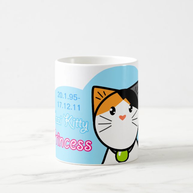 Cute Kawaii Cat Mug "Ozzi Kitty Princess" (Center)