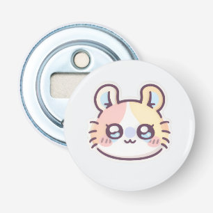 Cute Kawaii Cat Pin – Adorable Kitty Button Badge Bottle Opener