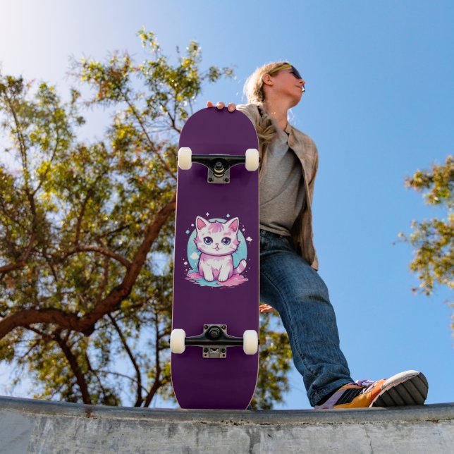 Cute Kawaii Cat Skateboard (Outdoor 1)