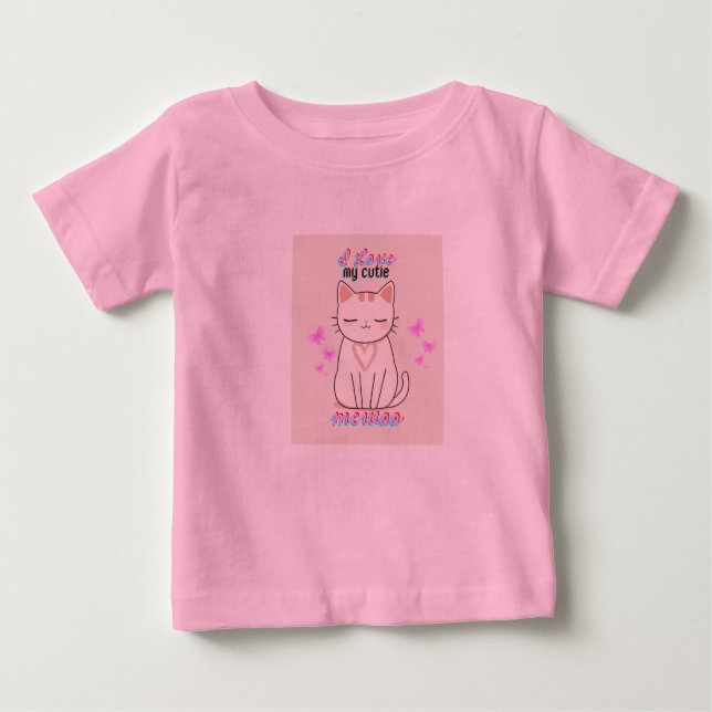 CUTE KAWAII CAT T-SHIRT FOR GIRL KIDS (Front)