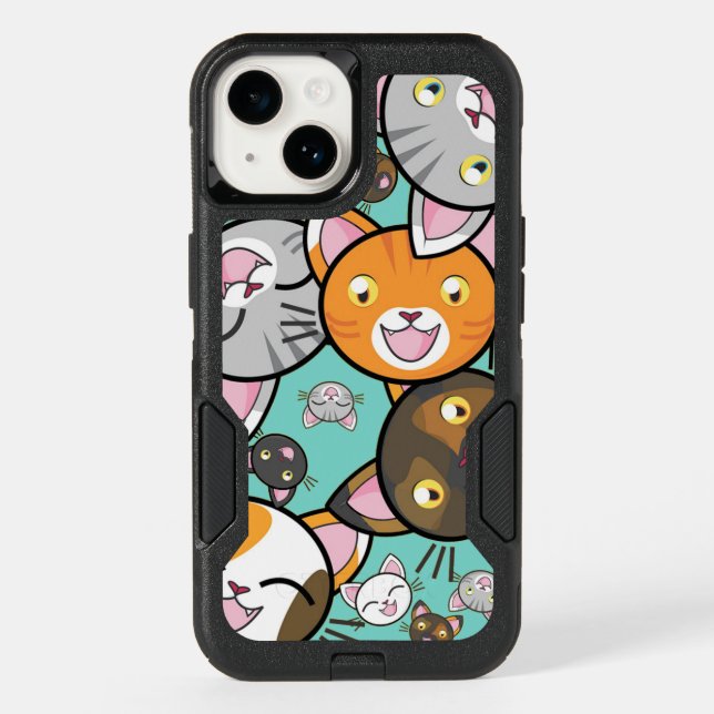 Cute Kawaii Cats  Otterbox iPhone Case (Back)