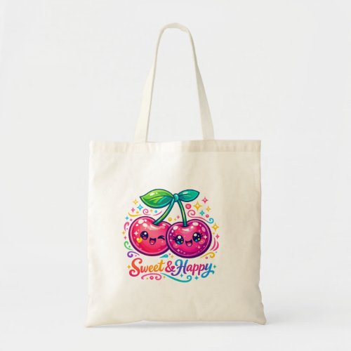Cute Kawaii Cherries Gardening Tote Bag
