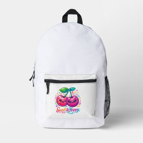 Cute Kawaii Cherries School Backpack