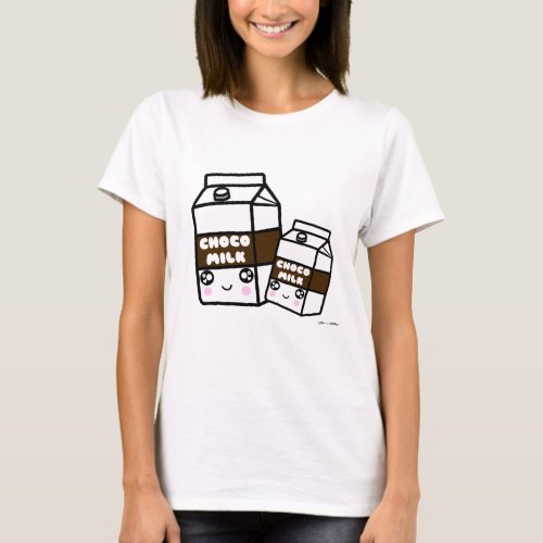 Cute Kawaii Chocolate Milk Sweet Dairy Foodie T_Shirt