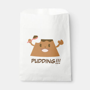 Cute Kawaii Chocolate PUDDING !!!! Favor Bag