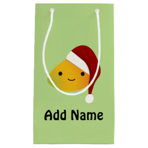Cute Kawaii Christmas Mango Small Gift Bag