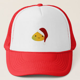 Cute Kawaii Christmas Mango Trucker Hat