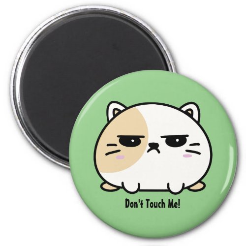 Cute Kawaii Chubby Angry Mochi Cat  Magnet