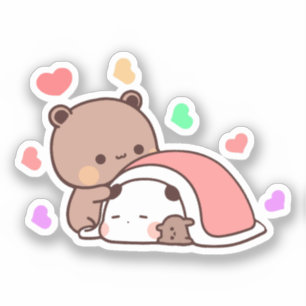 Cute Kawaii Chubby Mochi Panda bear Sticker