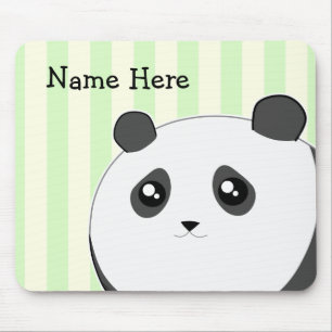 Cute Kawaii chubby panda bear Mouse Pad