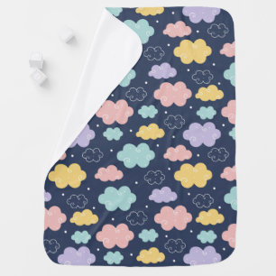 Cute Kawaii Cloud Pattern Baby Blanket