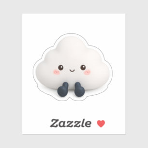 Cute Kawaii Cloud Vinyl Sticker 