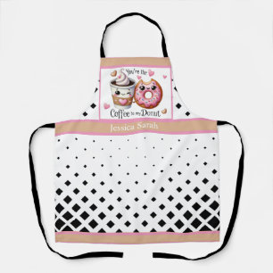 Cute Kawaii Coffee and Donuts Apron