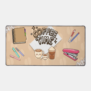 Cute Kawaii Coffee Time Office Stationery Mousepad Desk Mat