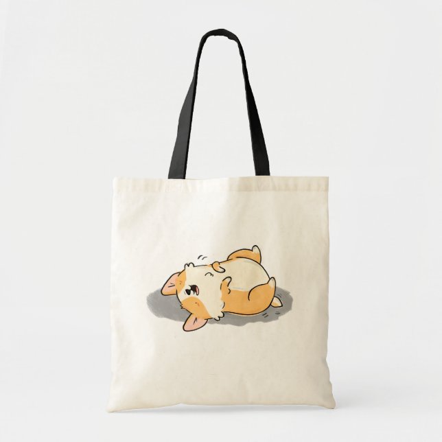 Cute Kawaii Corgi Dog Tote Bag (Front)
