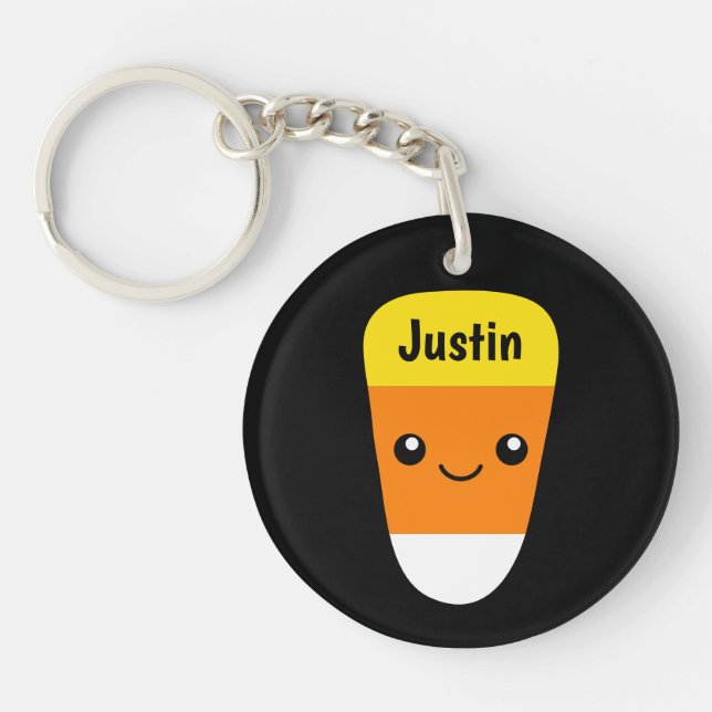 Cute Kawaii corn candy sweets keychain (Front)