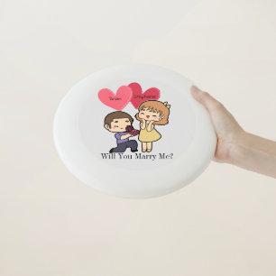Cute Kawaii Couple Marriage Proposal Wham-O Frisbee