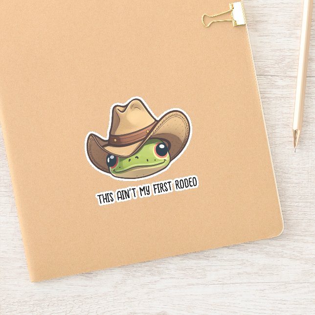 Cute Frog With Cowboy Hat PopSocket - Cottagecore Aesthetic Phone Grip