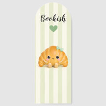 Cute Kawaii Croissant Bookish Bookmark