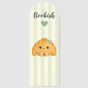 Cute Kawaii Croissant Bookish Bookmark