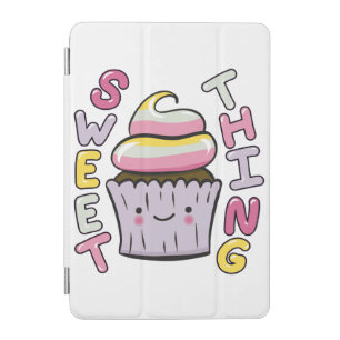 Cute Kawaii Cupcake with Text iPad Mini Cover