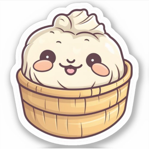 Cute Kawaii Dim Sum Chinese Dumpling Sticker