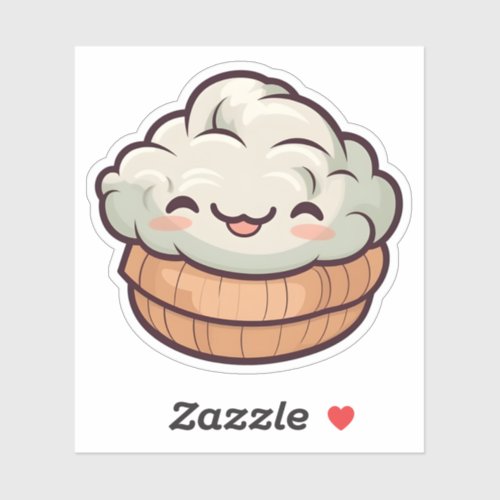 Cute Kawaii Dim Sum Chinese Dumpling Sticker