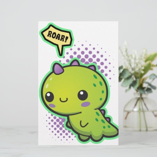 Cute Kawaii Dinosaur (Standing Front)