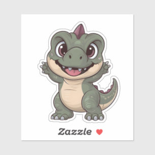 Cute Kawaii Dinosaur Adorable Dino Design for Fun Sticker