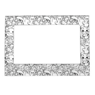 Cute Kawaii Doodle Characters (1) Magnetic Frame