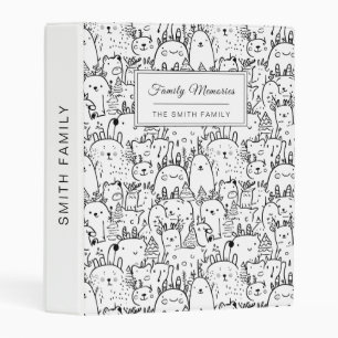 Cute Kawaii Doodle Characters (2) Mini Binder