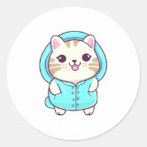 Artsy Cat - Kawaii Kitty Artist Sticker – KiraKiraDoodles