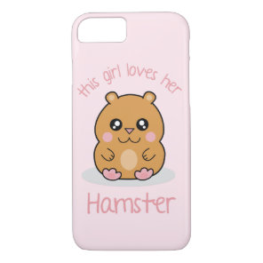 Cute Kawaii Dwarf Hamster Cartoon Girls iPhone 8/7 Case