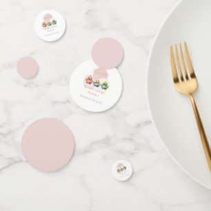 Cute Kawaii Egg Birds Pastel Colored Baby Shower C Confetti