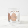 Cute kawaii eggs funny cartoon illustration frosted glass coffee mug