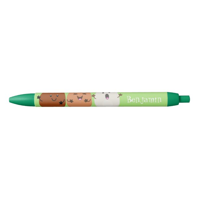 Cute kawaii eggs funny cartoon illustration pen (Front)