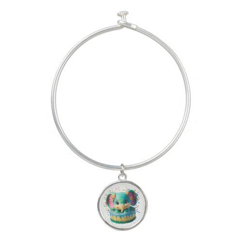 Cute Kawaii Elephant Bangle Bracelet