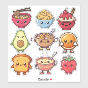 Cute Kawaii Food  Sticker